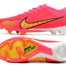 Nike Air Zoom Mercurial Vapor XV Elite FG Peach Yellow Black Football Boots 