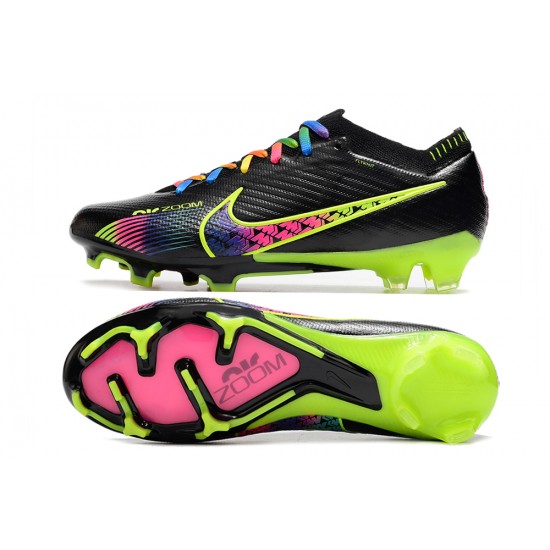 Nike Air Zoom Mercurial Vapor XV Elite Low FG Pink Black Green Football Boots