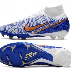 Nike Air Zoom Mercurial Vapor XV MDS Elite FG Blue White Gold Football Boots 