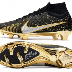 Nike Air Zoom Mercurial Vapor XV MDS Elite FG Gold Silver Football Boots 