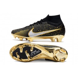 Nike Air Zoom Mercurial Vapor XV MDS Elite FG Gold Silver Football Boots 