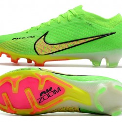 Nike Air Zoom Mercurial Vapor XV MDS Elite FG Peach Green Black Football Boots 