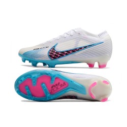 Nike Air Zoom Mercurial Vapor XV MDS Elite FG Pink White Blue Football Boots 