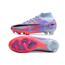 Nike AIR Zoom Vapor 15 MDS Elite FG Purple Peach Black Football Boots 