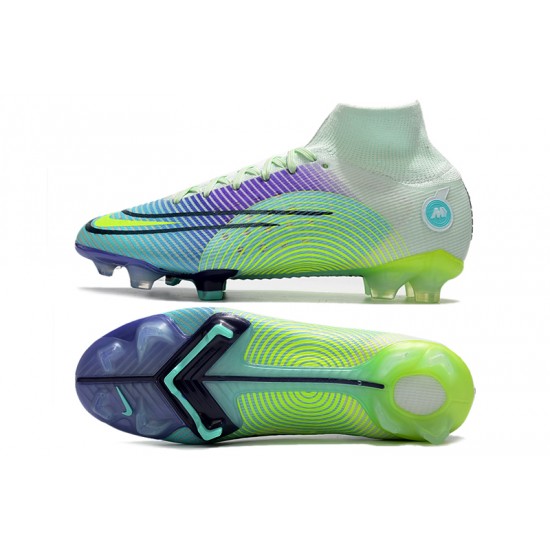 Nike Mercurial Dream Speed Superfly 8 Elite FG Green Purple Yellow Football Boots