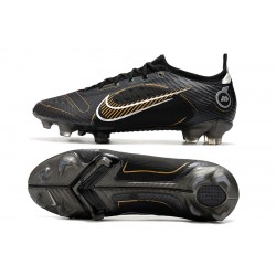 Nike Mercurial Vapor XIV Elite FG Black Gold White Football Boots 