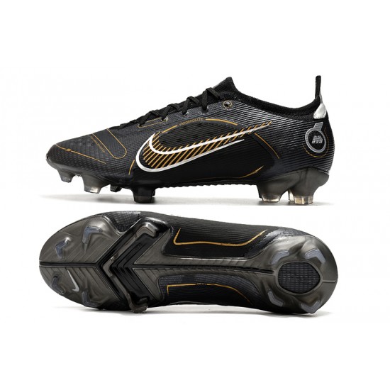 Nike Mercurial Vapor XIV Elite FG Black Gold White Football Boots