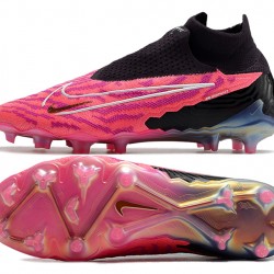 Nike Phantom GX Elite DF Link FG Peach Black High Football Boots 