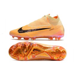 Nike Phantom GX Elite DF Link FG Yellow Black Hihg Football Boots 