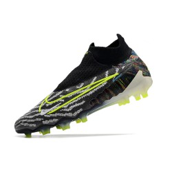 Nike Phantom GX Elite FG Black Green High Football Boots 