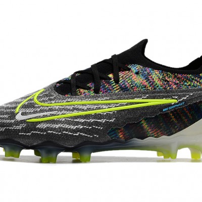Nike Phantom GX Elite FG Football Boots Black Green Shoes 