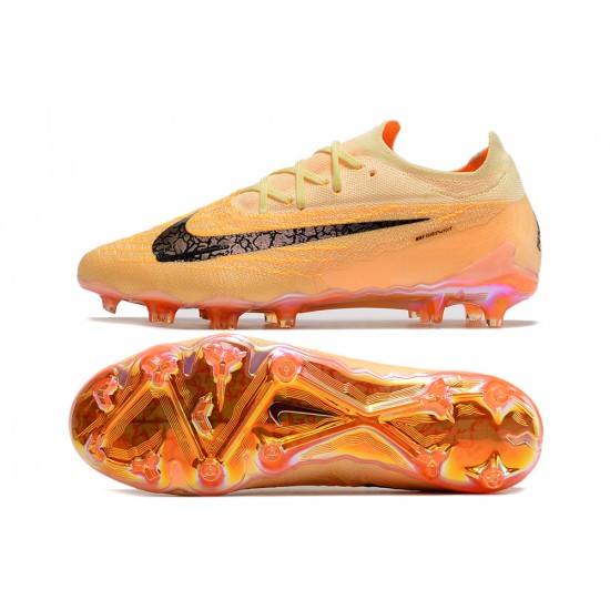 Nike Phantom GX Elite FG Yellow Black Low Football Boots