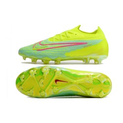 Nike Phantom GX Elite FG Yellow Green Low Football Boots 