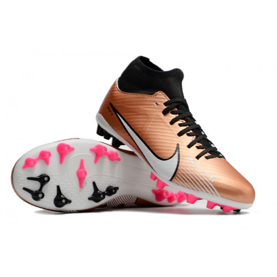 Nike Air Zoom Mercurial Superfly IX Academy AG High Brown Black Women/Men Football Boots