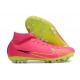 Nike Air Zoom Mercurial Superfly IX Academy AG High Green Pink Women/Men Football Boots