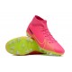 Nike Air Zoom Mercurial Superfly IX Academy AG High Green Pink Women/Men Football Boots