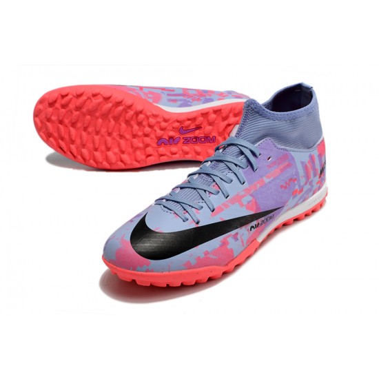 Nike Air Zoom Mercurial Superfly IX Academy TF High Purple Pink Women/Men Football Boots