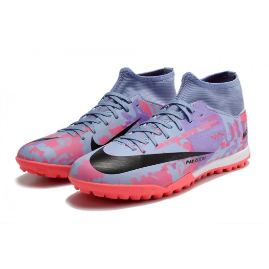 Nike Air Zoom Mercurial Superfly IX Academy TF High Purple Pink Women/Men Football Boots