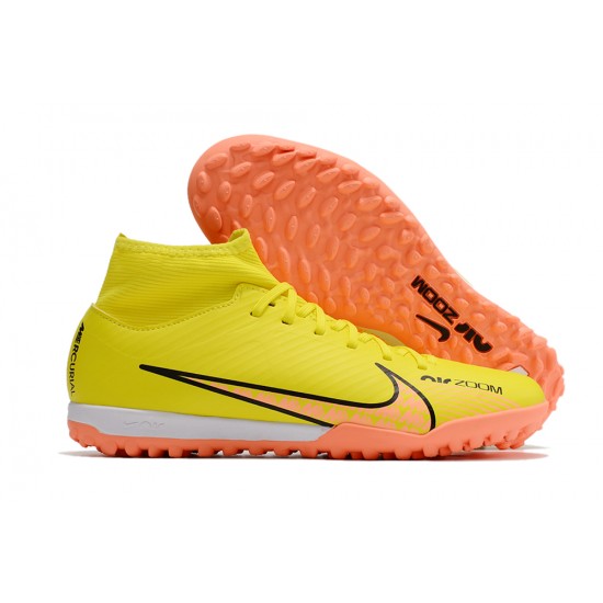 Nike Air Zoom Mercurial Superfly IX Academy TF High Yellow Women/Men Football Boots