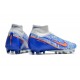 Nike Air Zoom Mercurial Superfly IX Elite AG High Blue White Women/Men Football Boots