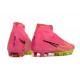 Nike Air Zoom Mercurial Superfly IX Elite AG High Green Pink Women/Men Football Boots