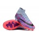 Nike Air Zoom Mercurial Superfly IX Elite AG High Purple Grey Women/Men Football Boots