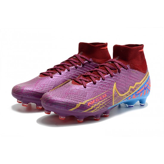 Nike Air Zoom Mercurial Superfly IX Elite AG High Purple Women/Men Football Boots