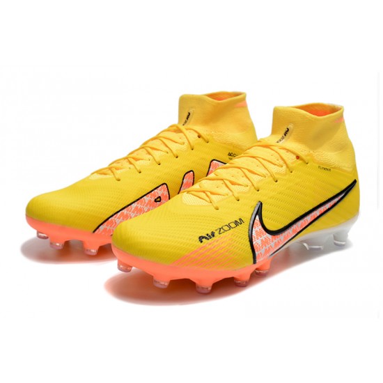 Nike Air Zoom Mercurial Superfly IX Elite AG High Yellow Women/Men Football Boots