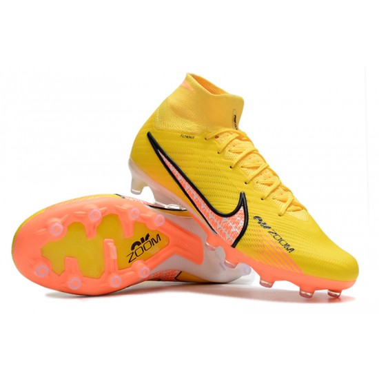 Nike Air Zoom Mercurial Superfly IX Elite AG High Yellow Women/Men Football Boots