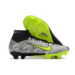 Nike Air Zoom Mercurial Superfly IX Elite FG High Black Grey Yellow Women/Men Football Boots