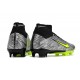 Nike Air Zoom Mercurial Superfly IX Elite FG High Black Grey Yellow Women/Men Football Boots