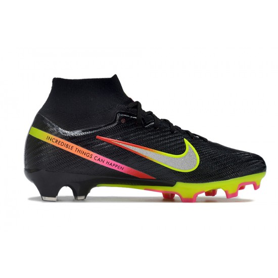 Nike Air Zoom Mercurial Superfly IX Elite FG High Black Multi Women/Men Football Boots