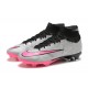 Nike Air Zoom Mercurial Superfly IX Elite FG High Black Pink Grey Women/Men Football Boots