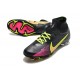 Nike Air Zoom Mercurial Superfly IX Elite FG High Black Pink Yellow Women/Men Football Boots