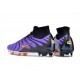 Nike Air Zoom Mercurial Superfly IX Elite FG High Black Purple Women/Men Football Boots