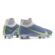 Nike Air Zoom Mercurial Superfly IX Elite FG High Blue Grey Women/Men Football Boots