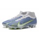 Nike Air Zoom Mercurial Superfly IX Elite FG High Blue Grey Women/Men Football Boots