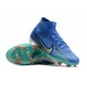 Nike Air Zoom Mercurial Superfly IX Elite FG High Blue Turqoise Women/Men Football Boots