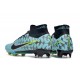 Nike Air Zoom Mercurial Superfly IX Elite FG High Blue Yellow Black Women/Men Football Boots