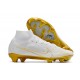 Nike Air Zoom Mercurial Superfly IX Elite FG High Gold White Women/Men Football Boots