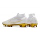 Nike Air Zoom Mercurial Superfly IX Elite FG High Gold White Women/Men Football Boots