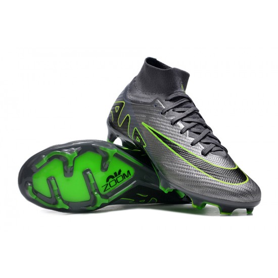 Nike Air Zoom Mercurial Superfly IX Elite FG High Green Black Women/Men Football Boots