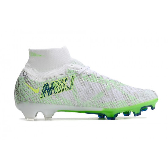 Nike Air Zoom Mercurial Superfly IX Elite FG High Green White Women/Men Football Boots