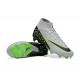 Nike Air Zoom Mercurial Superfly IX Elite FG High Grey Black Green Women/Men Football Boots