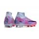 Nike Air Zoom Mercurial Superfly IX Elite FG High Grey Pink Purple Women/Men Football Boots