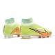 Nike Air Zoom Mercurial Superfly IX Elite FG High Light Green Orange Men Football Boots