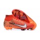 Nike Air Zoom Mercurial Superfly IX Elite FG High Orange Black White Women/Men Football Boots