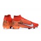 Nike Air Zoom Mercurial Superfly IX Elite FG High Orange Black White Women/Men Football Boots