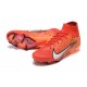 Nike Air Zoom Mercurial Superfly IX Elite FG High Orange Black White Women/Men Football Boots