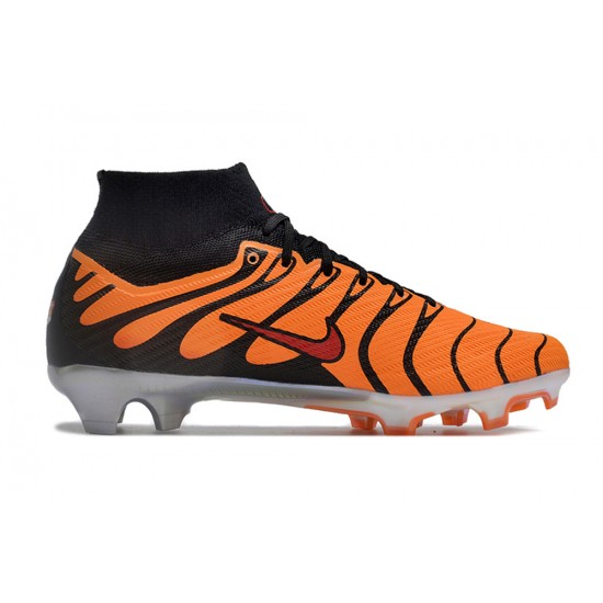 Nike Air Zoom Mercurial Superfly IX Elite FG High Orange Black Women/Men Football Boots